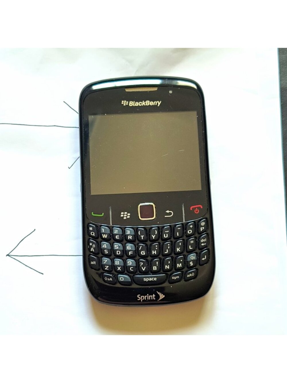 (For Collection) BlackBerry Curve 8630 Sprint CDMA 3G Bar QWERTY Smartphone